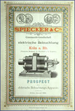 1886 Prospect der Fa. Spieker & Co, Köln